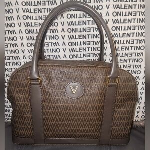 Maruo Valentino Dark Brown Monogram Satchel